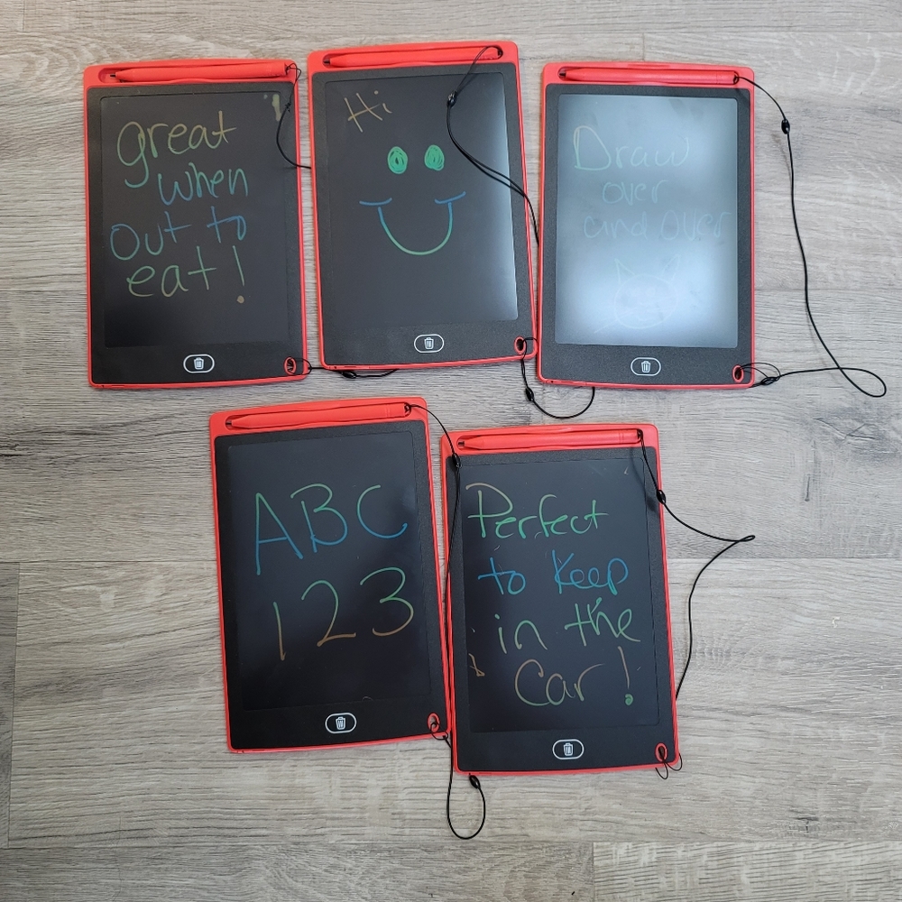 Drawing writing entertaining technology free tablets. Erase over and over again.